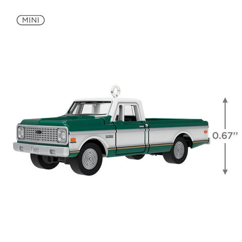 Mini Lil' American Trucks 1972 Chevrolet® Cheyenne™ Super 2024 Metal 2024 Hallmark Keepsake Ornament, 0.67" Hallmark Keepsake Ornament Hallmark   