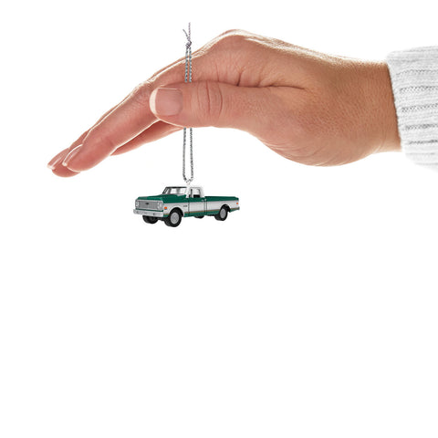 Mini Lil' American Trucks 1972 Chevrolet® Cheyenne™ Super 2024 Metal 2024 Hallmark Keepsake Ornament, 0.67" Hallmark Keepsake Ornament Hallmark   