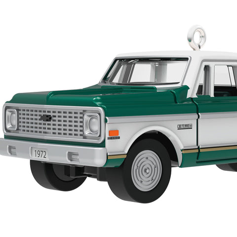 Mini Lil' American Trucks 1972 Chevrolet® Cheyenne™ Super 2024 Metal 2024 Hallmark Keepsake Ornament, 0.67" Hallmark Keepsake Ornament Hallmark   