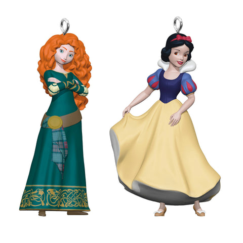 Mini Disney Princess Merida and Snow White 2024 Hallmark Keepsake Ornaments, Set of 2 Hallmark Keepsake Ornament Hallmark Default Title  