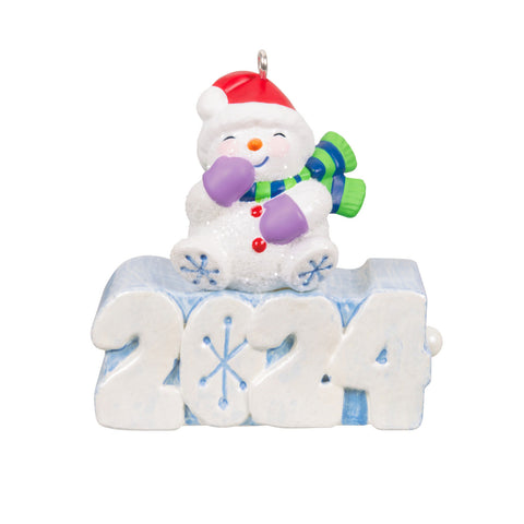 Mini A Snowy 2024 2024 Hallmark Keepsake Ornament With Light, 1.3" Hallmark Keepsake Ornament Hallmark Default Title  