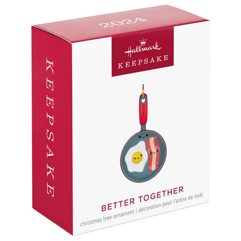 Mini Better Together Bacon and Eggs 2024 Hallmark Keepsake Ornament, 1.38" Hallmark Keepsake Ornament Hallmark   