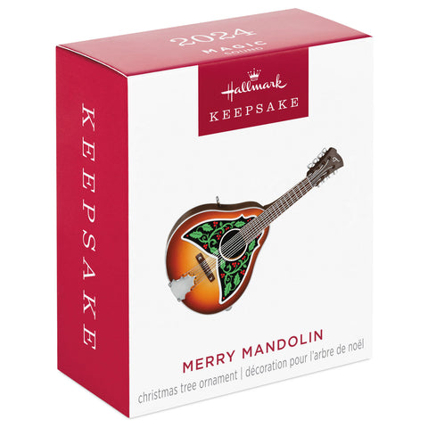 Mini Merry Mandolin Musical 2024 Hallmark Keepsake Ornament, 1.31" Hallmark Keepsake Ornament Hallmark   