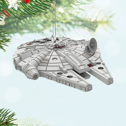 Mini Star Wars™ Millennium Falcon™ 2024 Hallmark Keepsake Ornament, 0.43" Hallmark Keepsake Ornament Hallmark   