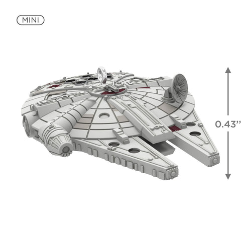 Mini Star Wars™ Millennium Falcon™ 2024 Hallmark Keepsake Ornament, 0.43" Hallmark Keepsake Ornament Hallmark   