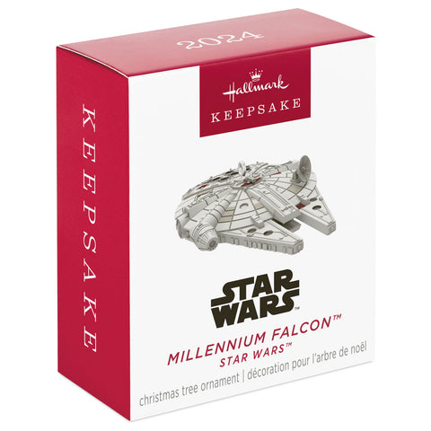 Mini Star Wars™ Millennium Falcon™ 2024 Hallmark Keepsake Ornament, 0.43" Hallmark Keepsake Ornament Hallmark   