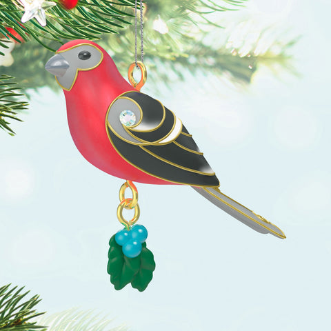 Hallmark Mini Pine Grosbeak Ornament, 1" Hallmark