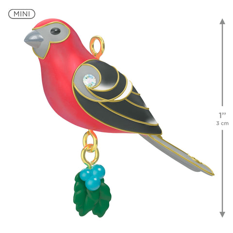 Hallmark Mini Pine Grosbeak Ornament, 1" Hallmark