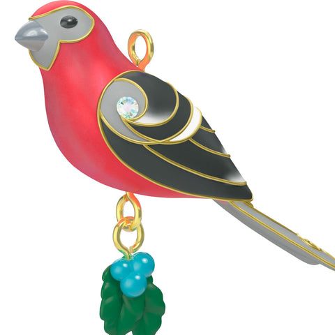 Hallmark Mini Pine Grosbeak Ornament, 1" Hallmark