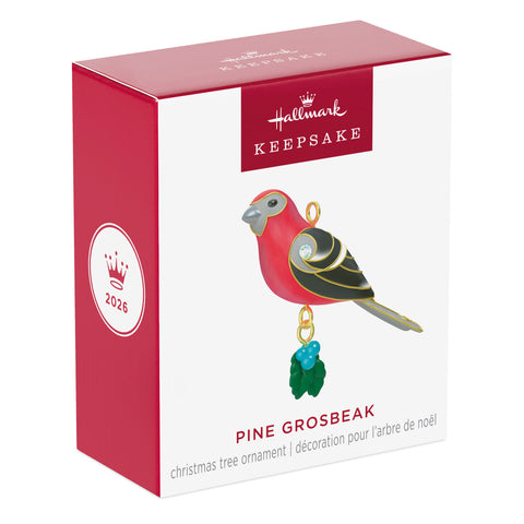 Hallmark Mini Pine Grosbeak Ornament, 1" Hallmark