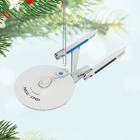 Mini Star Trek™: The Motion Picture U.S.S. Enterprise NCC-1701 Refit 2024 Hallmark Keepsake Ornament, 0.4" Hallmark Keepsake Ornament Hallmark   