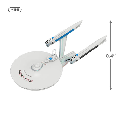 Mini Star Trek™: The Motion Picture U.S.S. Enterprise NCC-1701 Refit 2024 Hallmark Keepsake Ornament, 0.4" Hallmark Keepsake Ornament Hallmark   