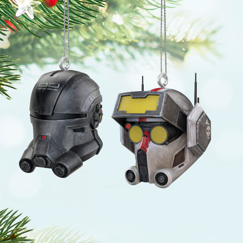 Mini Star Wars: The Bad Batch™ Echo™ and Tech™ 2024 Hallmark Keepsake Ornaments, Set of 2 Hallmark Keepsake Ornament Hallmark   