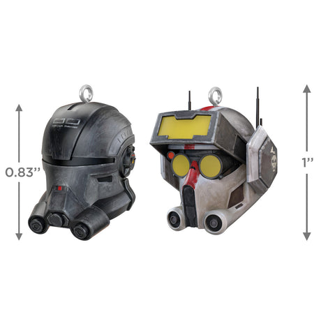 Mini Star Wars: The Bad Batch™ Echo™ and Tech™ 2024 Hallmark Keepsake Ornaments, Set of 2 Hallmark Keepsake Ornament Hallmark   