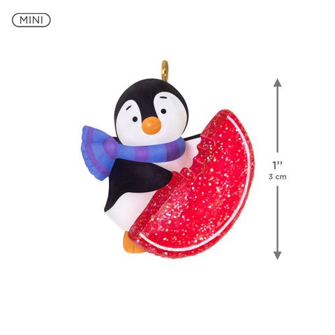Hallmark Mini Petite Penguins A Sweet Treat Ornament, 1" Hallmark
