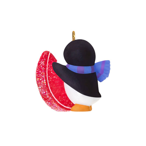 Hallmark Mini Petite Penguins A Sweet Treat Ornament, 1" Hallmark