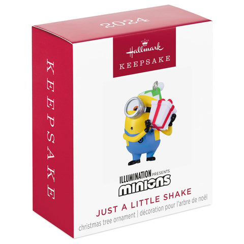 Mini Minions Just a Little Shake 2024 Hallmark Keepsake Ornament, 1" Hallmark Keepsake Ornament Hallmark   