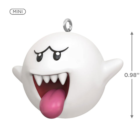 Mini Nintendo Super Mario™ Boo 2024 Hallmark Keepsake Ornament, 0.98" Hallmark Keepsake Ornament Hallmark   