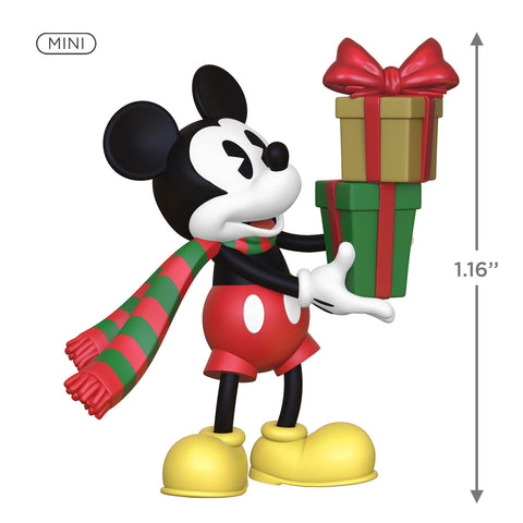 Mini Disney Mickey Mouse Mickey's Special Delivery 2024 Hallmark Keepsake Ornament, 1.16" Hallmark Keepsake Ornament Hallmark   