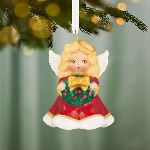 Hallmark Mini O Little Angel! Porcelain Ornament, 1" Hallmark