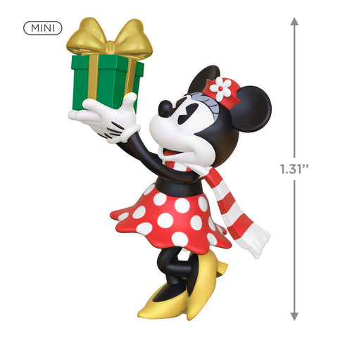 Mini Disney Minnie Mouse Minnie's Special Delivery 2024 Hallmark Keepsake Ornament, 1.31" Hallmark Keepsake Ornament Hallmark   