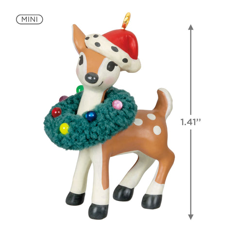 Mini Retro Reindeer 2024 Hallmark Keepsake Ornament, 1.41" Hallmark Keepsake Ornament Hallmark   