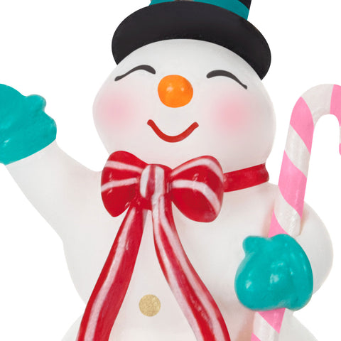 Mini Nostalgic Snowman 2024 Hallmark Keepsake Ornament, 1.45" Hallmark Keepsake Ornament Hallmark   