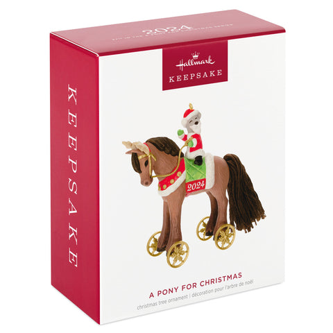 A Pony for Christmas 2024 2024 Hallmark Keepsake Ornament Hallmark Keepsake Ornament Hallmark   