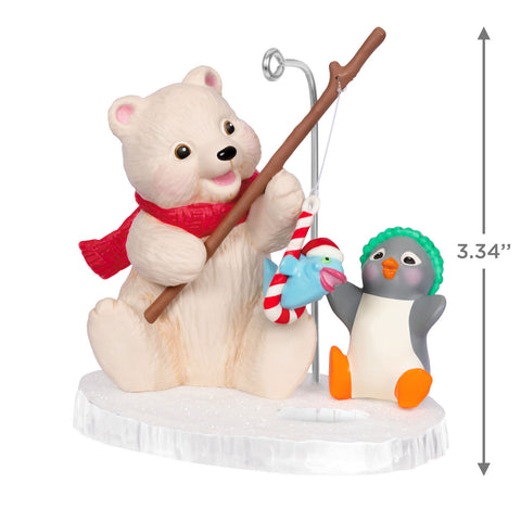 Snowball and Tuxedo Fishing Friends 2024 Hallmark Keepsake Ornament Hallmark Keepsake Ornament Hallmark   