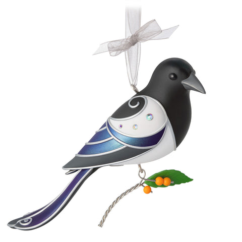 Hallmark The Beauty of Birds Black-Billed Magpie Ornament Hallmark