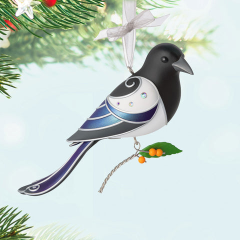 Hallmark The Beauty of Birds Black-Billed Magpie Ornament Hallmark