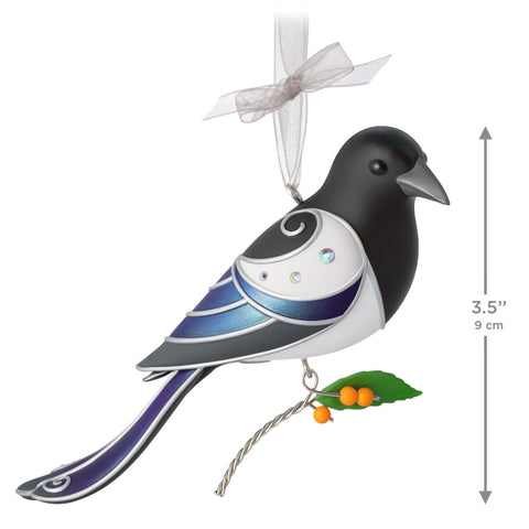 Hallmark The Beauty of Birds Black-Billed Magpie Ornament Hallmark