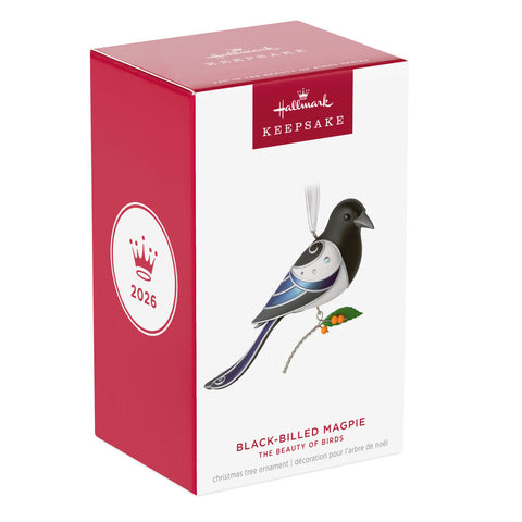 Hallmark The Beauty of Birds Black-Billed Magpie Ornament Hallmark