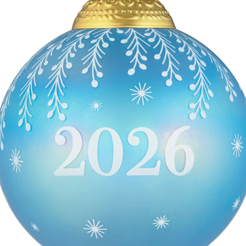 Hallmark Christmas Commemorative 2026 Ball Glass Ornament Hallmark