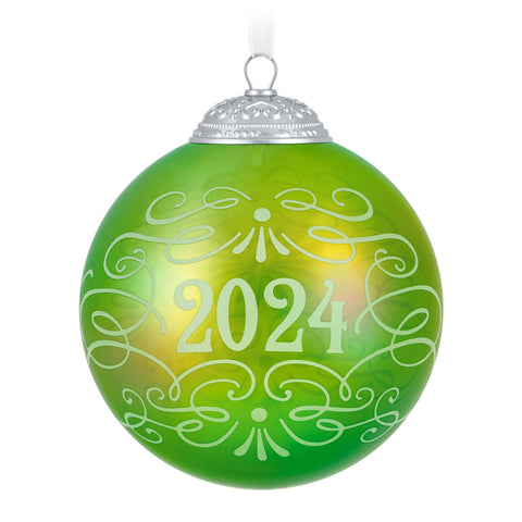 Christmas Commemorative 2024 Glass Ball 2024 Hallmark Keepsake Ornament Hallmark Keepsake Ornament Hallmark Default Title  