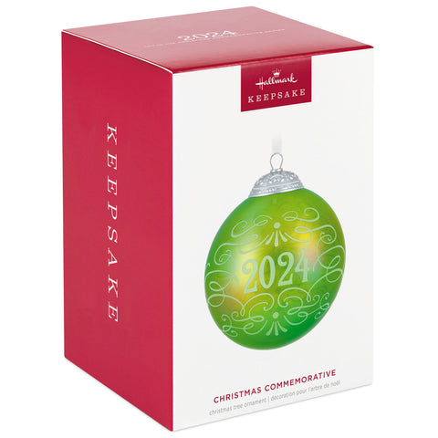 Christmas Commemorative 2024 Glass Ball 2024 Hallmark Keepsake Ornament Hallmark Keepsake Ornament Hallmark   