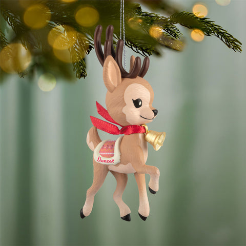 Hallmark Eight Tiny Reindeer Dancer Ornament Hallmark