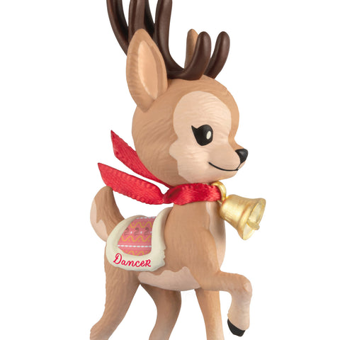 Hallmark Eight Tiny Reindeer Dancer Ornament Hallmark