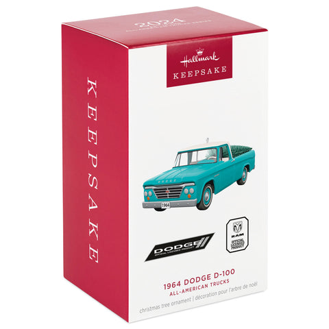 All-American Trucks 1964 Dodge D-100 2024 Metal 2024 Hallmark Keepsake Ornament Hallmark Keepsake Ornament Hallmark   