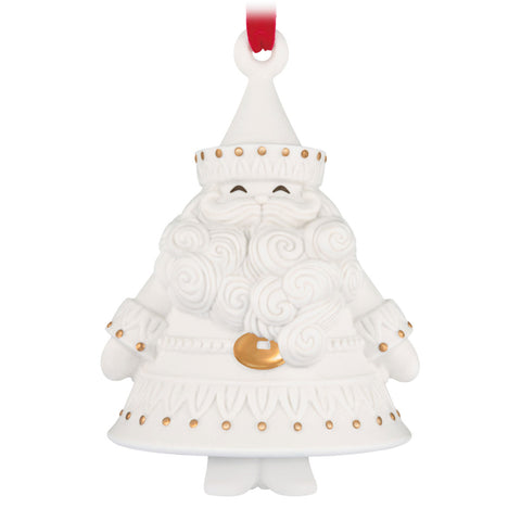 Hallmark Stunning Santas Porcelain Ornament Hallmark