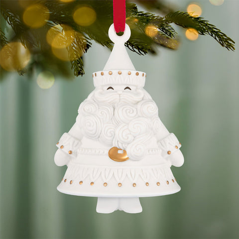 Hallmark Stunning Santas Porcelain Ornament Hallmark