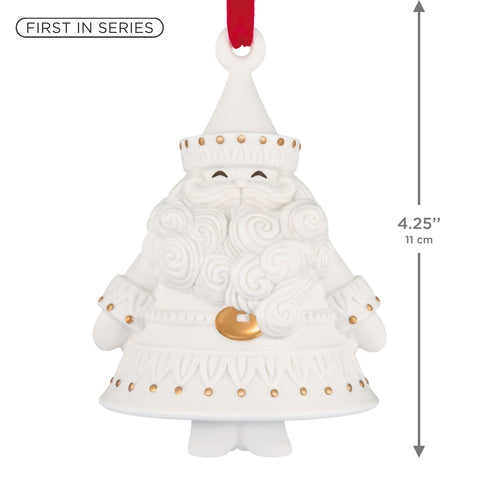 Hallmark Stunning Santas Porcelain Ornament Hallmark