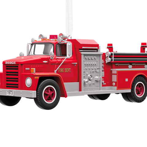 Hallmark Fire Brigade 1973 Dodge C800 Fire Engine 2026 Ornament With Light Hallmark