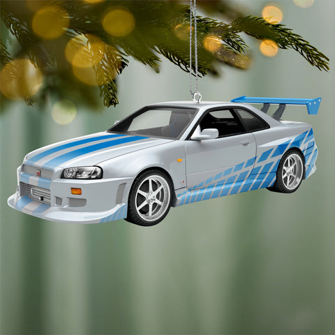 Hallmark The Car's the Star 2 Fast 2 Furious 1999 Nissan Skyline GT-R Metal Ornament Hallmark