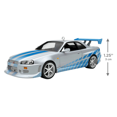 Hallmark The Car's the Star 2 Fast 2 Furious 1999 Nissan Skyline GT-R Metal Ornament Hallmark