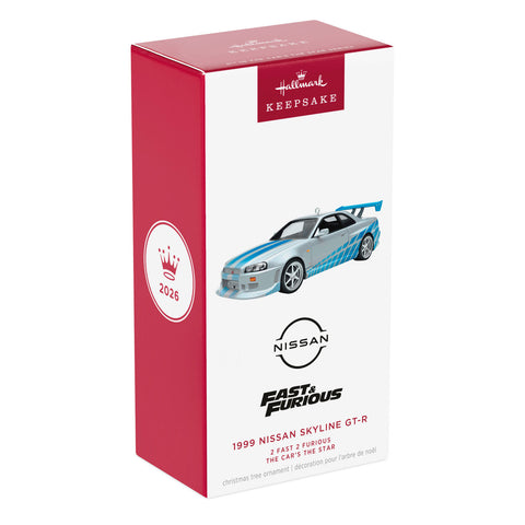 Hallmark The Car's the Star 2 Fast 2 Furious 1999 Nissan Skyline GT-R Metal Ornament Hallmark