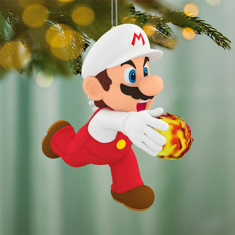 Hallmark Nintendo Powered Up With Mario Fire Mario Ornament Hallmark