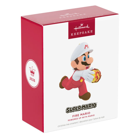 Hallmark Nintendo Powered Up With Mario Fire Mario Ornament Hallmark