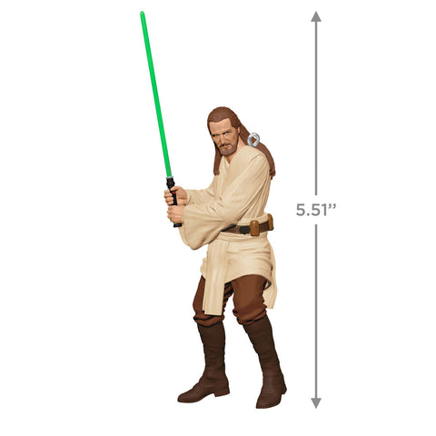 Star Wars: The Phantom Menace™ 25th Anniversary Qui-Gon Jinn™ 2024 Hallmark Keepsake Ornament Hallmark Keepsake Ornament Hallmark   