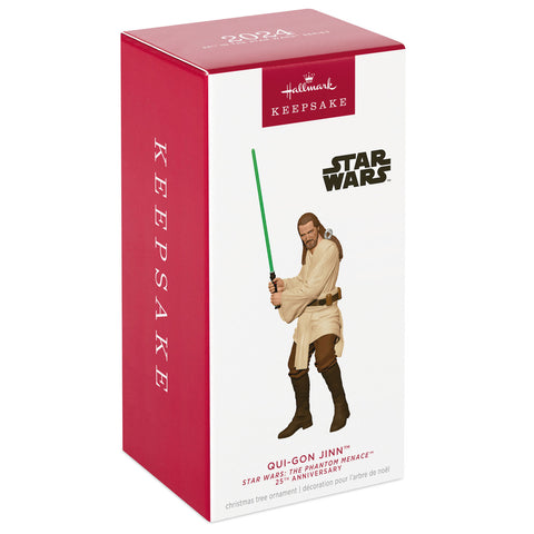 Star Wars: The Phantom Menace™ 25th Anniversary Qui-Gon Jinn™ 2024 Hallmark Keepsake Ornament Hallmark Keepsake Ornament Hallmark   